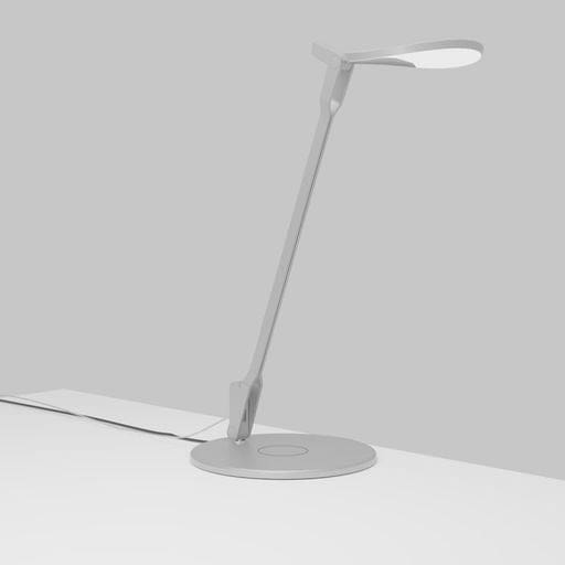 Splitty Desk Lamp with wireless charging Qi base Silver - Desk Lamps