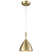 Spun Aluminum French Brass Mini Pendant - Mini-Pendants