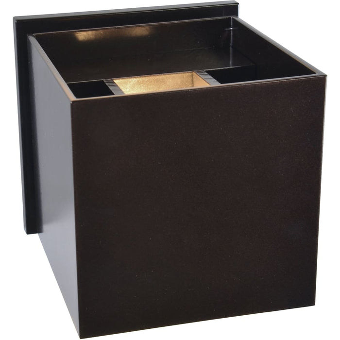 Square Bronze LED Outdoor Wall Sconce - Outdoor Wall Sconce