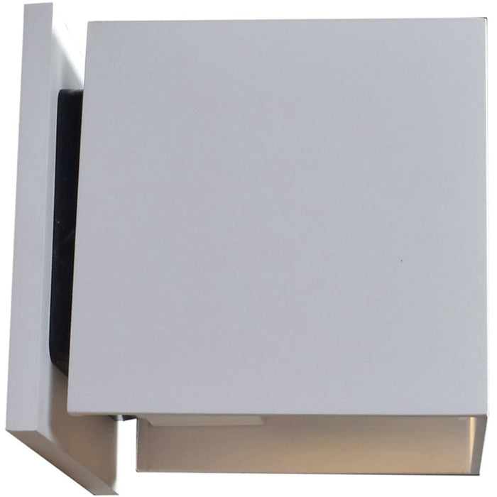 Square White LED Outdoor Wall Sconce - Outdoor Wall Sconce