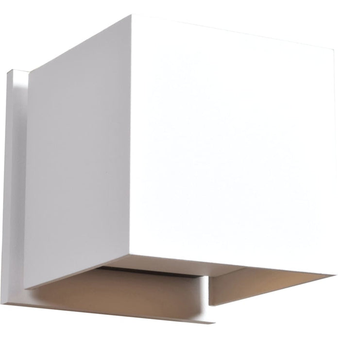 Square White LED Outdoor Wall Sconce - Outdoor Wall Sconce