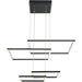 Squared Black LED Pendant - Pendants