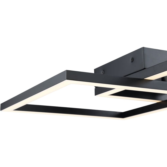 Squared Black LED Wall Sconce - Wall Sconce