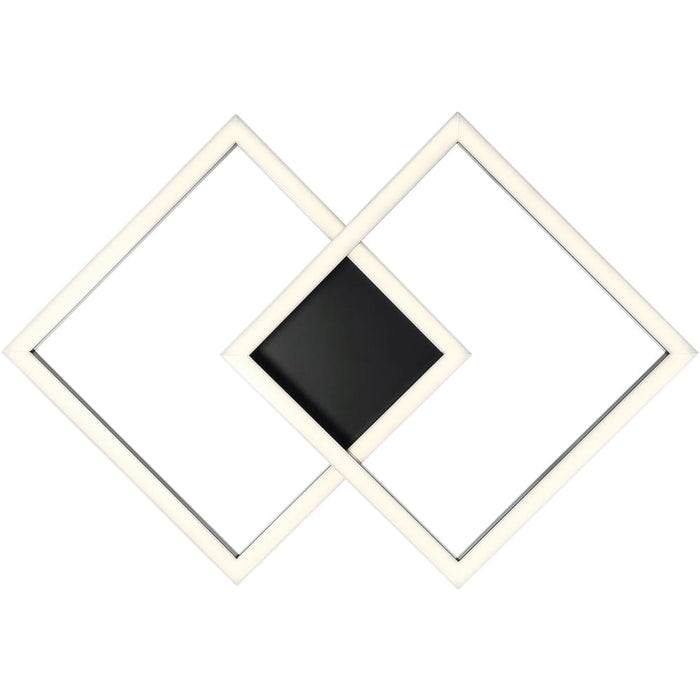 Squared Black LED Wall Sconce - Wall Sconce