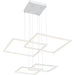 Squared White LED Pendant - Pendants