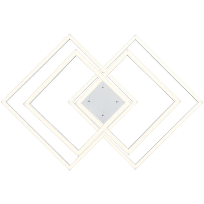 Squared White LED Pendant - Pendants