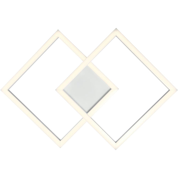 Squared White LED Wall Sconce - Wall Sconce