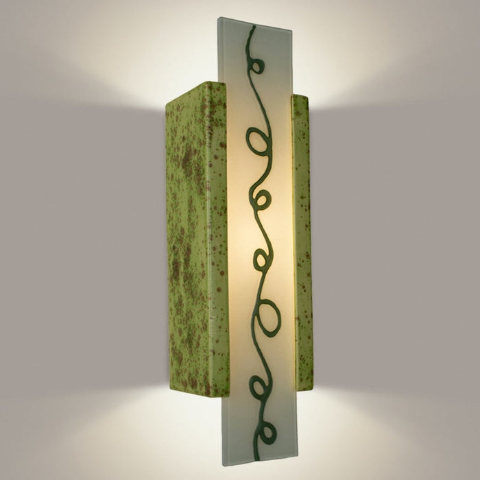 Squiggle Pistachio and Clover Wall Sconce - Wall Sconce