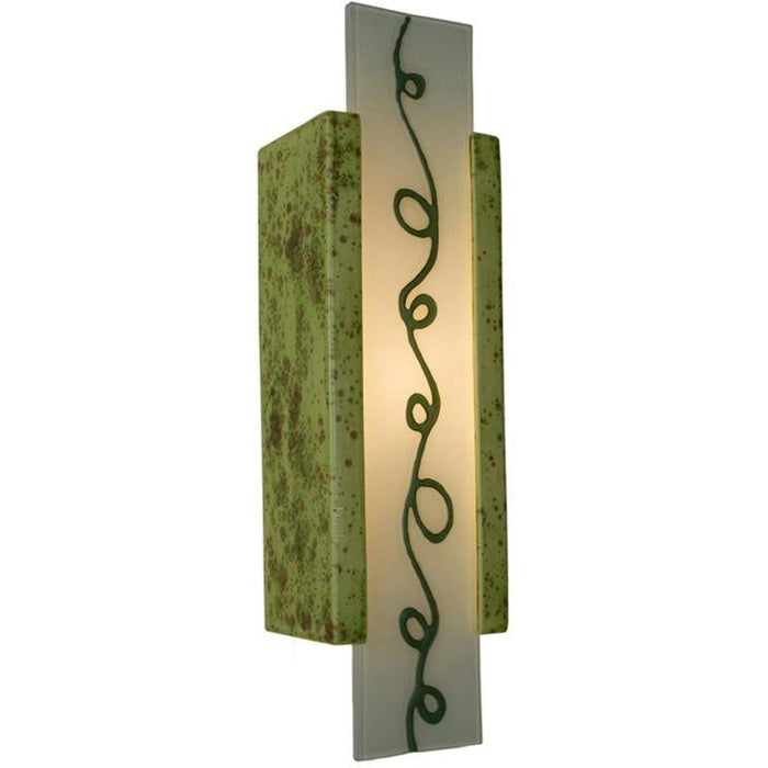 Squiggle Pistachio and Clover Wall Sconce - Wall Sconce