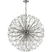 Starburst Polished Chrome Chandelier - Chandeliers