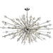 Starburst Polished Chrome Chandelier - Chandeliers