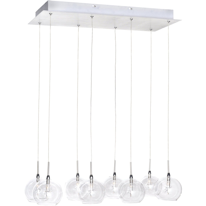 Starburst Polished Chrome Linear Pendant - Pendants