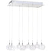 Starburst Polished Chrome Linear Pendant - Pendants