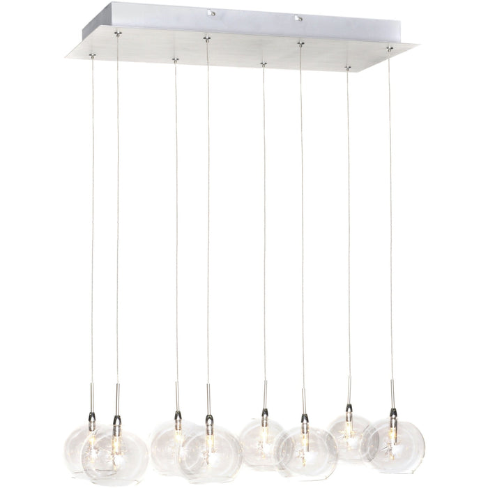 Starburst Polished Chrome Linear Pendant - Pendants