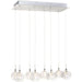 Starburst Polished Chrome Linear Pendant - Pendants