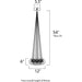 Starburst Satin Nickel Multi-Light Pendant - Pendants