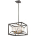 Starlight Charcoal Satin Brass Pendant - Pendants
