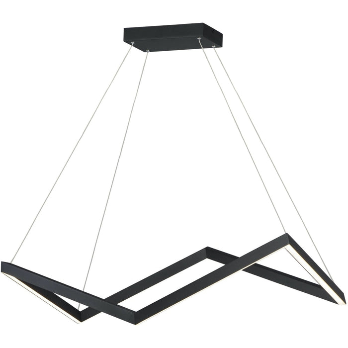 Stealth Black LED Linear Pendant - Pendants