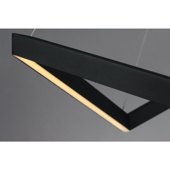 Stealth Black LED Linear Pendant - Pendants