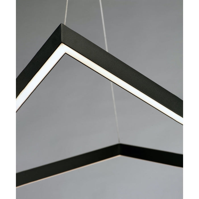 Stealth Black LED Linear Pendant - Pendants