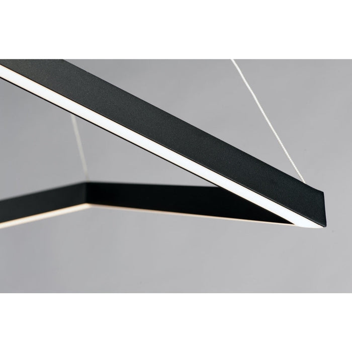 Stealth Black LED Linear Pendant - Pendants