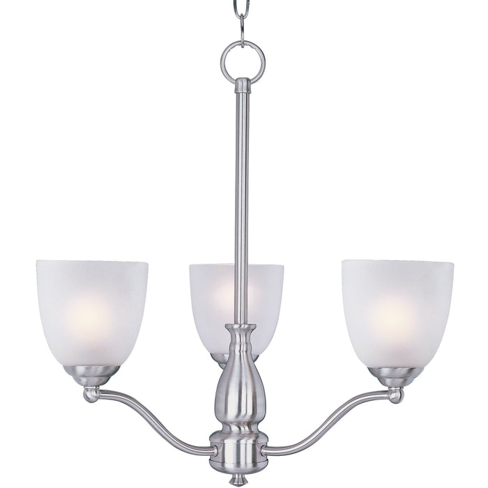 Stefan Satin Nickel Chandelier - Chandeliers
