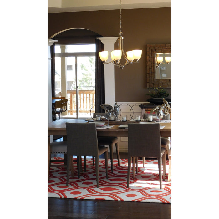 Stefan Satin Nickel Chandelier - Chandeliers