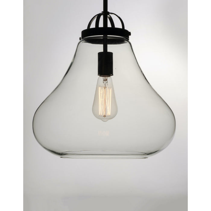 Stella Satin Nickel Single Pendant - Pendants