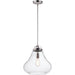 Stella Satin Nickel Single Pendant - Pendants