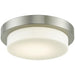 Step Brushed Nickel 1 Light LED Flushmount - Flushmounts