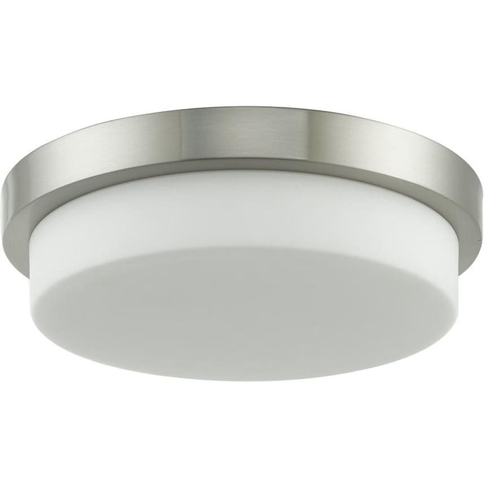 Step Brushed Nickel 2 Light LED Flushmount - Flushmounts