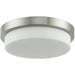 Step Brushed Nickel 2 Light LED Flushmount - Flushmounts