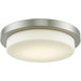 Step Brushed Nickel 2 Light LED Flushmount - Flushmounts