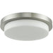 Step Brushed Nickel 2 Light LED Flushmount - Flushmounts