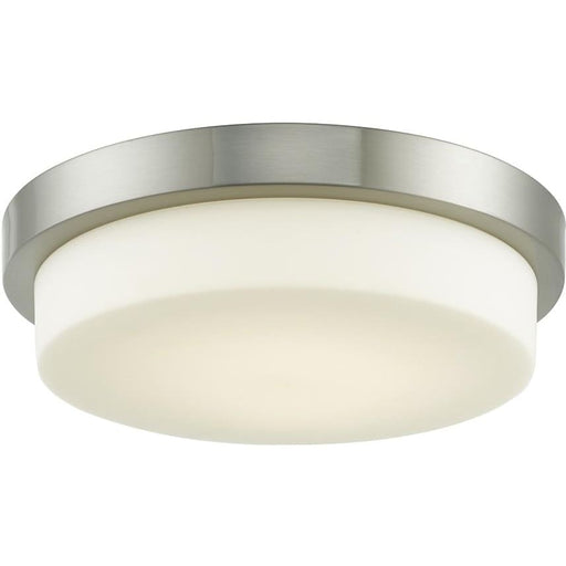 Step Brushed Nickel 2 Light LED Flushmount - Flushmounts