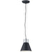 Storehouse Satin Aluminum / Black LED Single Pendant - Pendants