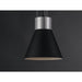 Storehouse Satin Aluminum / Black LED Single Pendant - Pendants