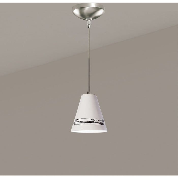 Strands White Gloss Halogen Mini Pendant - Mini-Pendants
