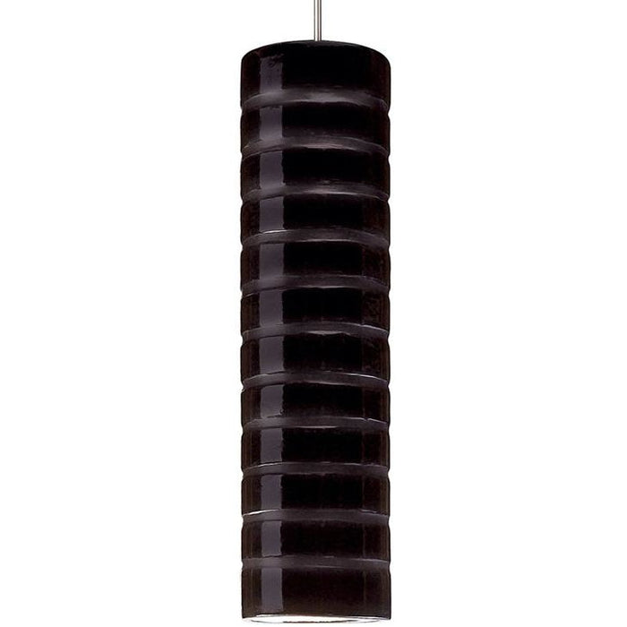Strata Black Gloss Halogen Mini Pendant - Mini-Pendants
