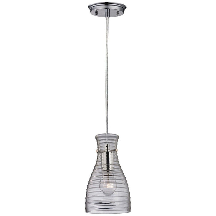 Strata Polished Chrome Mini Pendant - Mini-Pendants