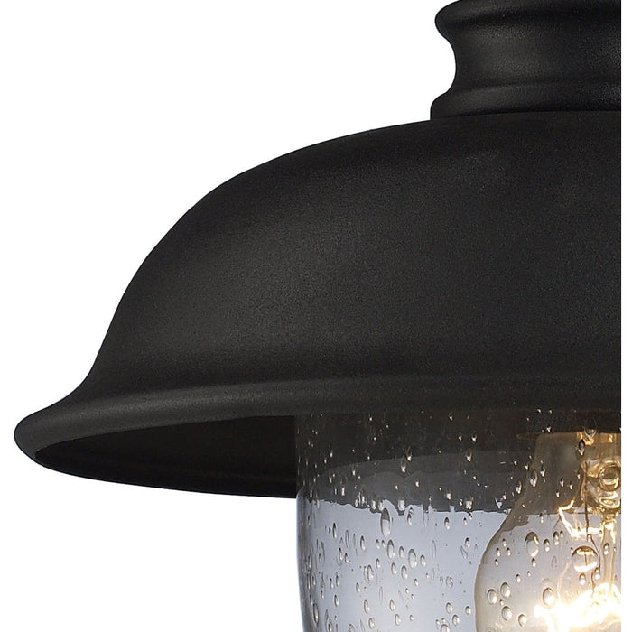 Streetside Cafe Matte Black Outdoor Sconce - Outdoor Sconce