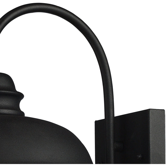 Streetside Cafe Matte Black Outdoor Sconce - Outdoor Sconce