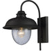 Streetside Cafe Matte Black Outdoor Sconce - Outdoor Sconce