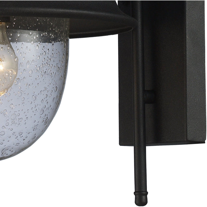 Streetside Cafe Matte Black Outdoor Sconce - Outdoor Sconce
