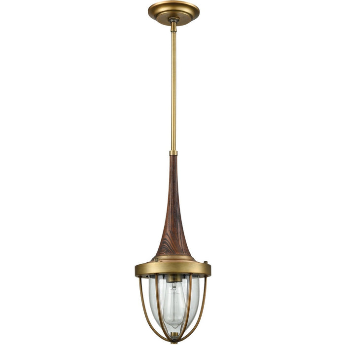 Sturgis Brushed Antique Brass Mini Pendant - Mini-Pendants