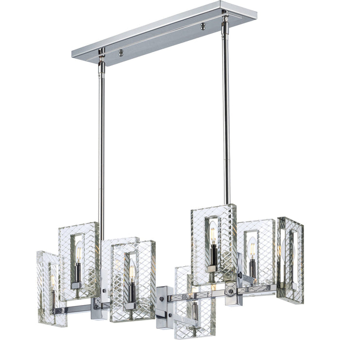 Suave Polished Nickel Linear Pendant - Pendants