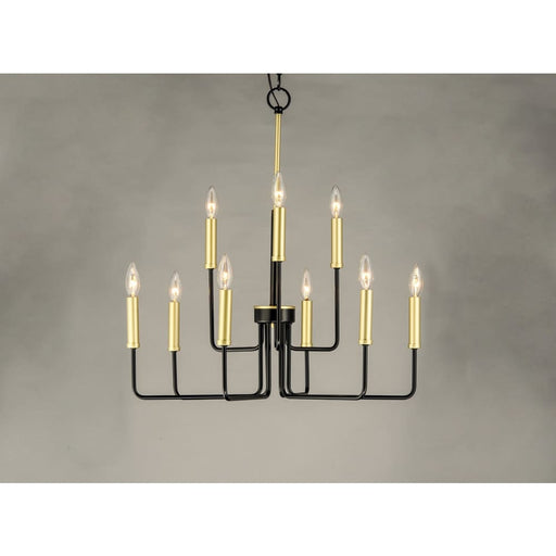 Sullivan Black / Gold Chandelier - Chandeliers