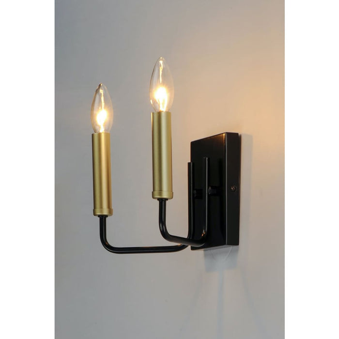 Sullivan Black / Gold Wall Sconce - Wall Sconce