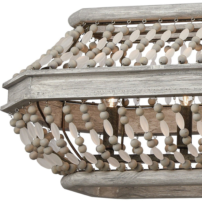 Summerton Washed Gray Malted Rust Island Light - Island Light