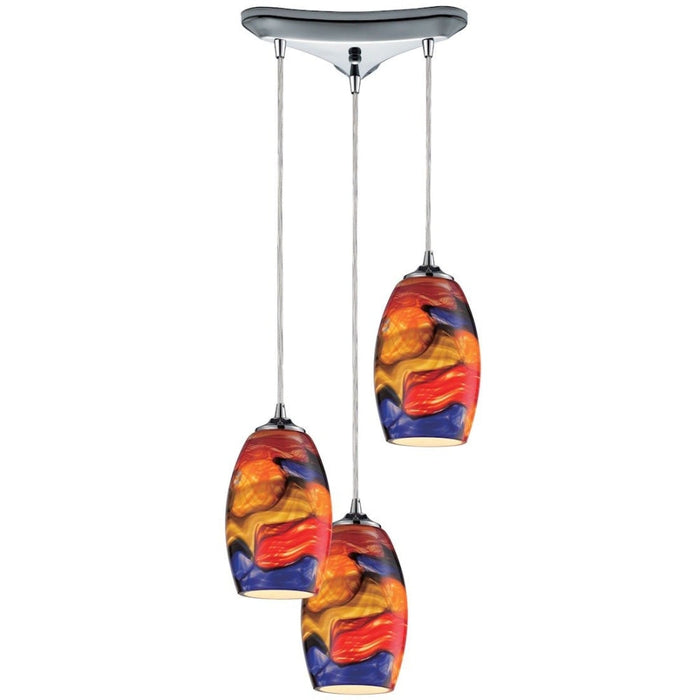 Surrealist Polished Chrome Mini Pendant - Mini-Pendants